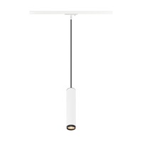 Svítidla - LA 1008469 GRIP! L 1~ závěsné svítidlo, GU10, délka závěsu 200cm, 1x max. 6W, bílé / černé - BIG WHITE (SLV)