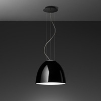 Polokoule - AR A246410 Nur Mini Gloss LED - závěsné - černá - ARTEMIDE