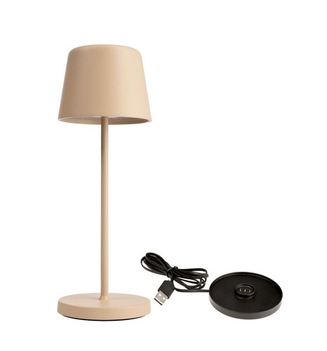 Na stůl - IMPR 620202 Deko-Light nabíjecí svítidlo - sada Canis Mini béžová + nabíjecí základna - foto 1