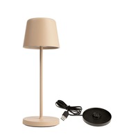 Na stůl - IMPR 620202 Deko-Light nabíjecí svítidlo - sada Canis Mini béžová + nabíjecí základna - LIGHT IMPRESSIONS