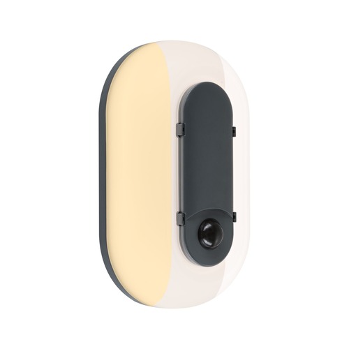 Nástěnná - P 94958 LED venkovní nástěnné svítidlo Elunor pohybové čidlo IP65 podlouhlé 122x212mm 2200 - 4000K 18,5W 230V antracit/bílá polykarbonát - PAULMANN - foto 1
