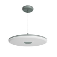 Kruhová - OS ZET60064 ZETA ST2 FP závěsné plastové svítidlo šedá / bílá IP40 3000 K 38W LED - OSMONT