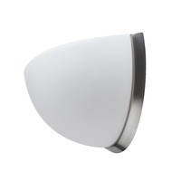 Dekorativní - OS NEL59463 NELA DL3 nástěnné skleněné svítidlo kartáčovaná nerez / bílá IP43 3000 K 13W LED - OSMONT