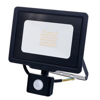 LED reflektory - LED SMD Floodlight Black City Line se snímačem PIR