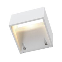 Nástěnná - LA 232101 Venkovní svítidlo LOGS nástěnná bílá 230V/480mA LED 8W IP44 3000 - BIG WHITE (SLV)