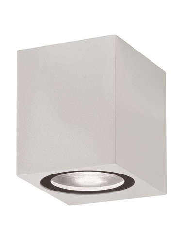 Nástěnná - NV 910041 Venkovní nástěnné svítidlo NERO hliník bílé skleněný difuzor GU10 1x7W 220-240V IP54 bez žárovky světlo dolů - NOVA LUCE - foto 1