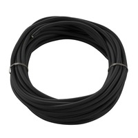 Kabely, šňůry - LA 961270 Textile cable, 3-pole, 10m, black  H03VV-F, 3x0,75mm² - BIG WHITE (SLV)