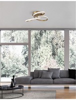 Dekorativní - NV 1701101004 Stropní svítidlo FUSION zlatý mosazný hliník a akryl LED 40W 230V 3000K IP20 - NOVA LUCE