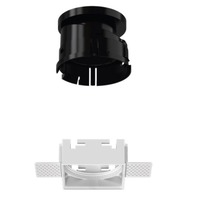 Hranatá - BPM ACC410003.SQR.BK-BK Montážní rámeček ke svítidlu SASSY hranatý černý - BPM (starý kód 410003.01.TR.BK-BK)