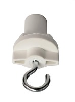 Lišty a příslušenství IVELA - IMPR 710060 Deko-Light kolejnicový systém 3-fázový 230V D Line háček bílá RAL 9016