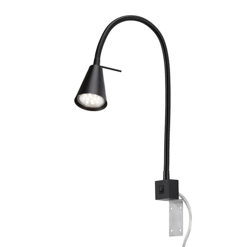 S ramenem - BRI 2080-015 Flexibilní nástěnné svítidlo 40,3 cm 1xGU10 5W 400lm černá - BRILONER - foto 1