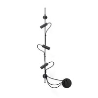 Nástěnná - FARO 75712-233 CLAP lineární nástěnné a stropní svítidlo, černá 3x6W 3000K 38st. - FARO