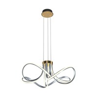 Dekorativní - ZUMA 003064-026692 MD5520-4-3BGBDT ABRO závěsné svítidlo černá-šedá-zlatá - ZUMALINE