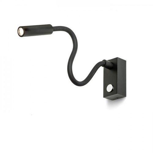 S ramenem - RED R10541X VÝPRODEJ VZORKU - Svítidlo AIM na husím krku černá 230V LED 3W 45° 3000K, 180lm - RED - DESIGN RENDL - foto 1