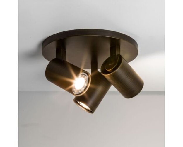 Bodová - AST 1286005 Spotové svítidlo Ascoli Triple Round bronz 3x50W GU10 (STARÝ KÓD: AST 6146 ) - ASTRO Lighting - foto 1