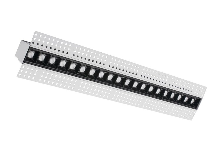 Bezrámečková - CEN MNC-204540 MINIMAL Recessed linear LED 20W 3000K 1600lm CRI95 45d INSTALACE MAGNET - CENTURY - foto 1