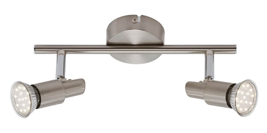 Bodová - BRI 2907-022 Bodové svítidlo 27,5 cm 2xGU10 6W 560lm matný nikl - BRILONER - foto 1