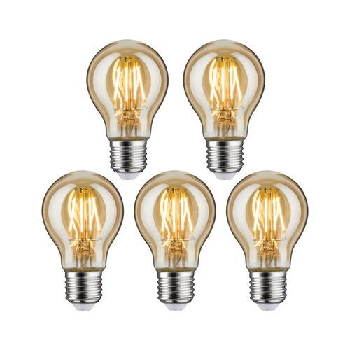 E27 - P 5147 Vintage Edition set LED žárovka E27 230V 4,7W 2500K zlatá - PAULMANN - foto 1
