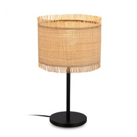 Stolní lampy dekorační - BRI 7854014 Borra stolní lampa, stínidlo ze slámy, přírodní - BRILONER