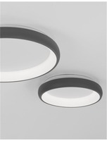 Kruhová - NV 8105617 Stropní svítidlo ALBI šedý hliník a akryl LED 50W 230V 3000K IP20 stmívatelné - NOVA LUCE