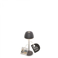 Stolní lampy dekorační - BRILO 7581015 Riffle Nano stolní lampička - 1,5W, 130lm, nabíjecí, LED, stmívatelné, dotykový vypínač, German design Award Winner 2025, antracit - BRILO