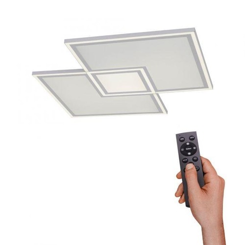 Hranatá - LD 14855-16 Svítido stropní EDGING LED  bílé, dálkový ovladač, stmívatelné, CCT, IP20 2700-5000K - LEUCHTEN DIREKT / JUST LIGHT - foto 1