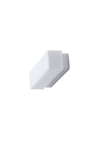 Hranatá - OS FLO67780 FLORA 2 stropní/nástěnné skleněné svítidlo stříbrná / bílá IP43 4000 K 8W LED - OSMONT - foto 1