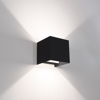Nástěnná - CEN UDSNE-1010 Venkovní svítidlo APPLIQUE LED UPDOWN QUADRATO NERO 10W 2700-4000-6500K 800lm IP65 - CENTURY