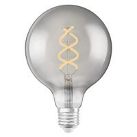 E27 - RED G13459 OSRAM Vintage Globe 125 SPIRAL kouřová 230V E27 LED EQ15 1800K - DESIGN RENDL