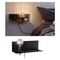 Dekorativní - P 78920 Nástěnné svítidlo Ablage Devara E27 max. 40W černá / kov USB - PAULMANN