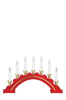 Interiérové dekorace - MAR 700447 Celine červený svícen - Markslöjd