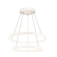 Kruhová - LA 1004768 ONE DOUBLE PD DALI UP/DOWN vnitřní LED závěsné svítidlo bílé CCT switch 3000/4000 K - BIG WHITE (SLV)