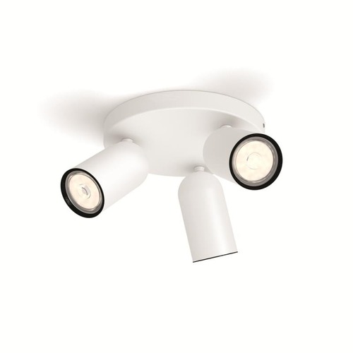 Bodová - PH 50583/31/PN Bodové svítidlo Philips Pongee 50583/31/PN bílé 3x max.10W - PHILIPS (915005531101) - foto 1