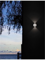 Nástěnná - NV 726217 Venkovní nástěnné svítidlo COMO bílý hliník a sklo LED 2x5W 3000K 220-240V 2x51st. IP54 světlo ve dvou směrech - NOVA LUCE