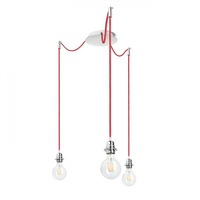Sestavte si sami - RED R11785 KOMBIX 3 závěsná sada CHZ+ČEK+CHO  230V E27 3x28W - RED - DESIGN RENDL