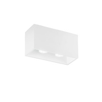 Downlight - FAN I-FOSTER-PL25 Stropní svítidlo Foster, bílé, 2 x GU10, 24 x 13 cm - FANEUROPE