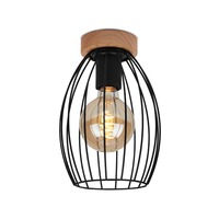Dekorativní - BRILO 3038-015 Stropní svítidlo pr. 17,5 cm 1x E27 60W černá - BRILO