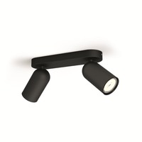 Bodová - PH 50582/30/PN Bodové svítidlo Philips Pongee 50582/30/PN černé 2x max.10W - PHILIPS (915005531001)