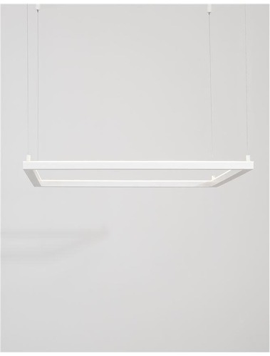 Dekorativní - NV 9990733 Závěsné svítidlo ETERNA bílý hliník a akryl LED 40W 230V 3000K IP20 stmívatelné - NOVA LUCE - foto 1