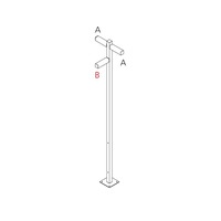 Sloupková - AR T4507H30 Walking - stojna 2500 - 3x180° hlavy - A 90h + B 60h - ARTEMIDE