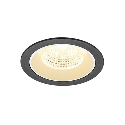 Kruhová - LA 1009781 NUMINOS® L Stropní vestavné svítidlo, 3000 K, 55°, IP20, kulaté, černé / bílé - BIG WHITE (SLV) - foto 1