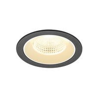 Kruhová - LA 1009781 NUMINOS® L Stropní vestavné svítidlo, 3000 K, 55°, IP20, kulaté, černé / bílé - BIG WHITE (SLV)