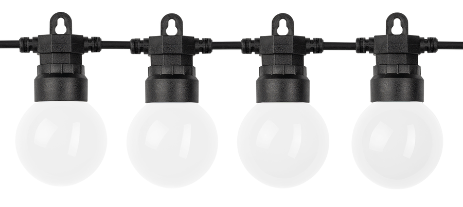 LED venkovní světla Optonica - Venkovní solární String Lights - Milky - G50 10M 20pcs - foto 1