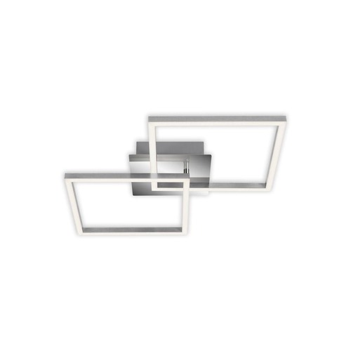 Hranatá - BRILO 3210018 LED stropní svítidlo, 62 cm, 2300 LM, 22 W, hliník-chrom (starý kód: BRILO 3210-018) - BRILO - foto 1
