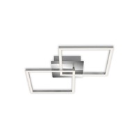 Hranatá - BRILO 3210018 LED stropní svítidlo, 62 cm, 2300 LM, 22 W, hliník-chrom (starý kód: BRILO 3210-018) - BRILO
