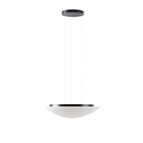 Kruhová - OS AUR67445 AURA LE9 závěsné skleněné svítidlo černá / bílá IP40 3000 K 35W LED - OSMONT - foto 1