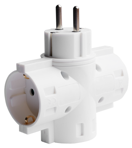 Zásuvky a adaptéry - 3-cestný adaptér - foto 1