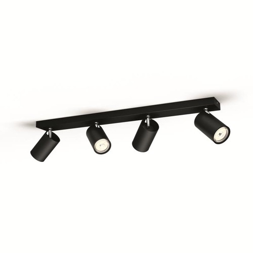 Bodová - PH 50594/30/PN Bodové svítidlo Philips Kosipo 50594/30/PN černé 4x max.10W - PHILIPS (915005532301) - foto 1