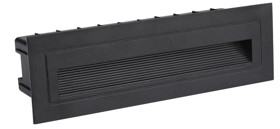 LED poziční světla Optonica - LED krokové světlo obdélníkové černé - foto 1