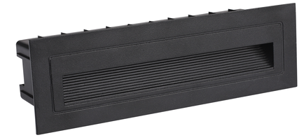 LED krokové svetlá - LED krokové světlo obdélníkové černé